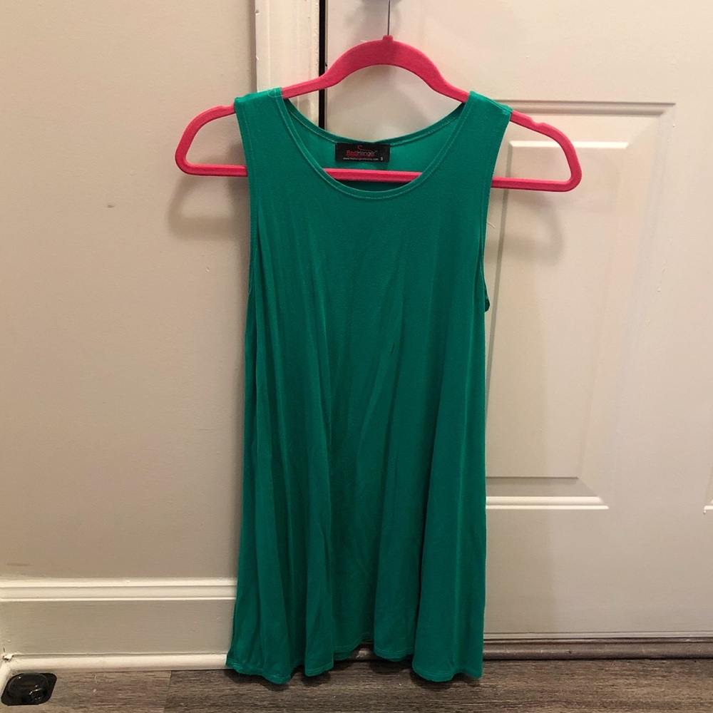 Small emerald green tank top